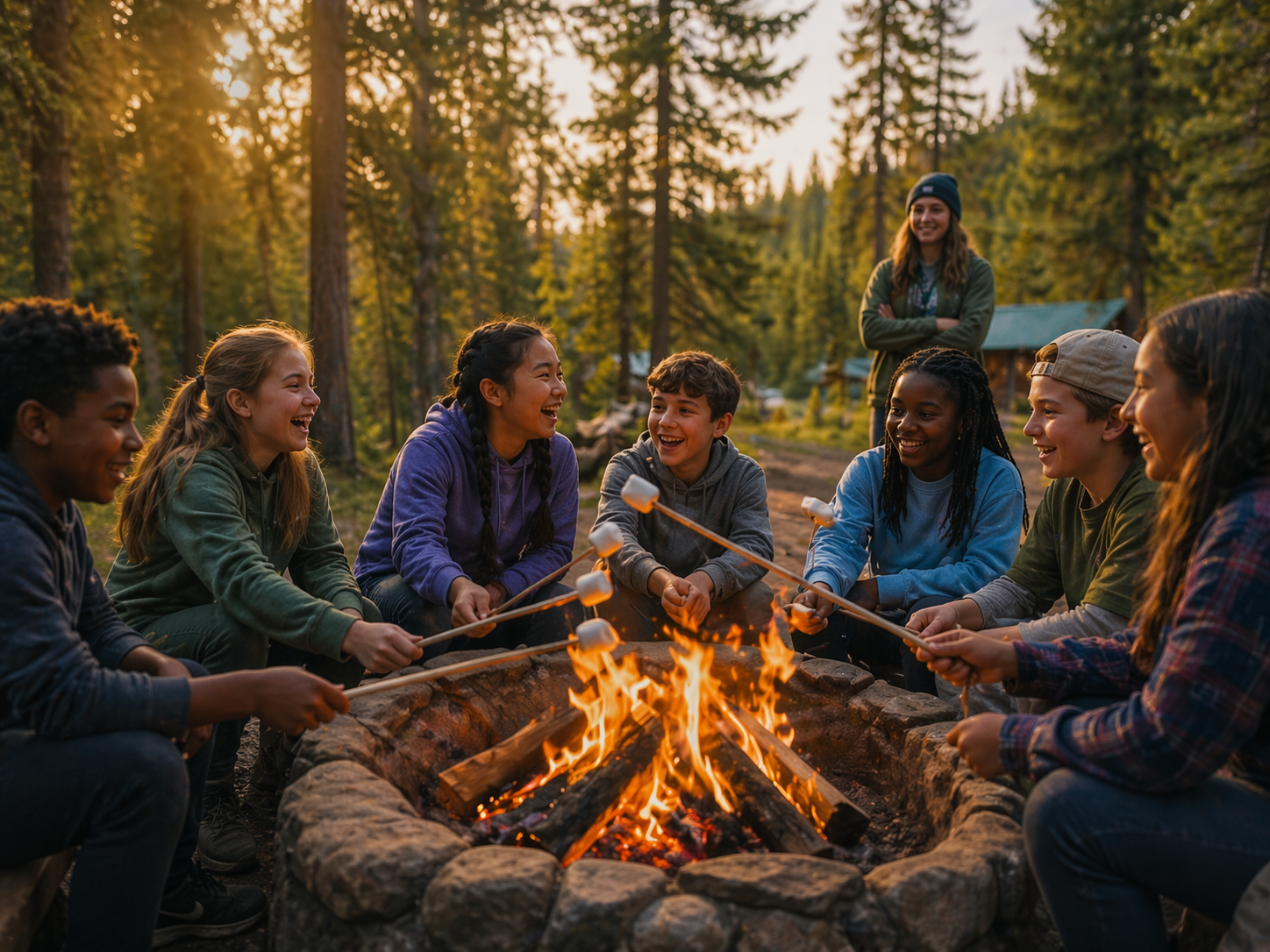 Campers on an adventure